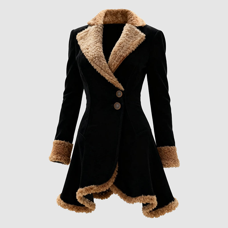 Manteau Femme Ajusté Boutonné 2