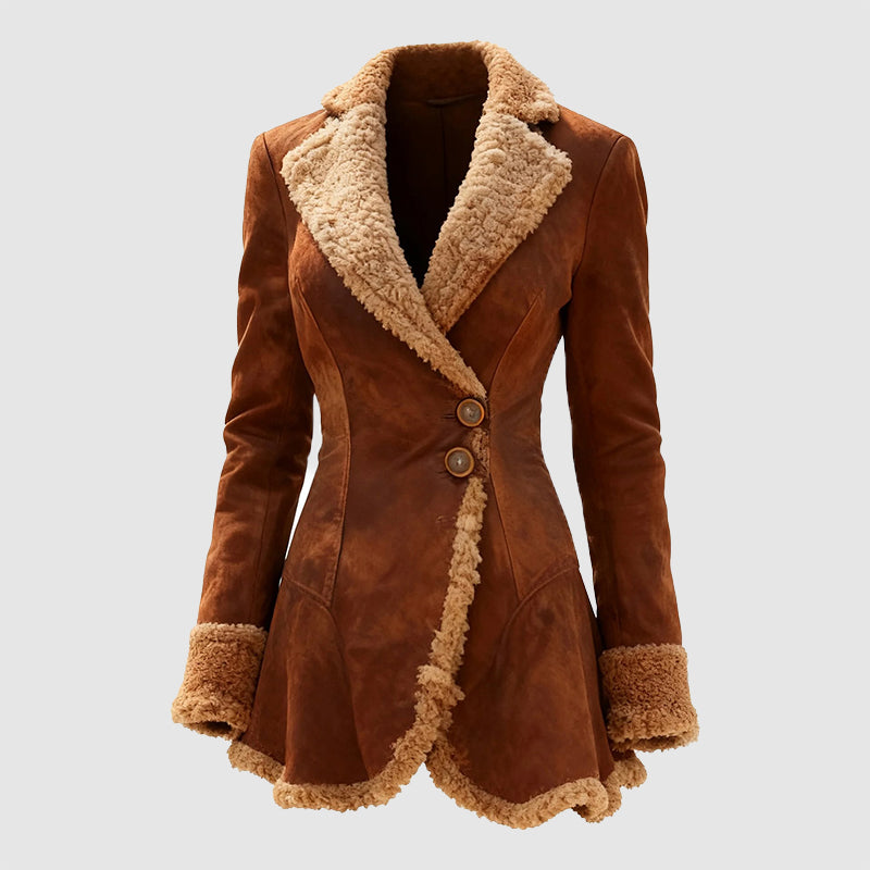 Manteau Femme Ajusté Boutonné 3