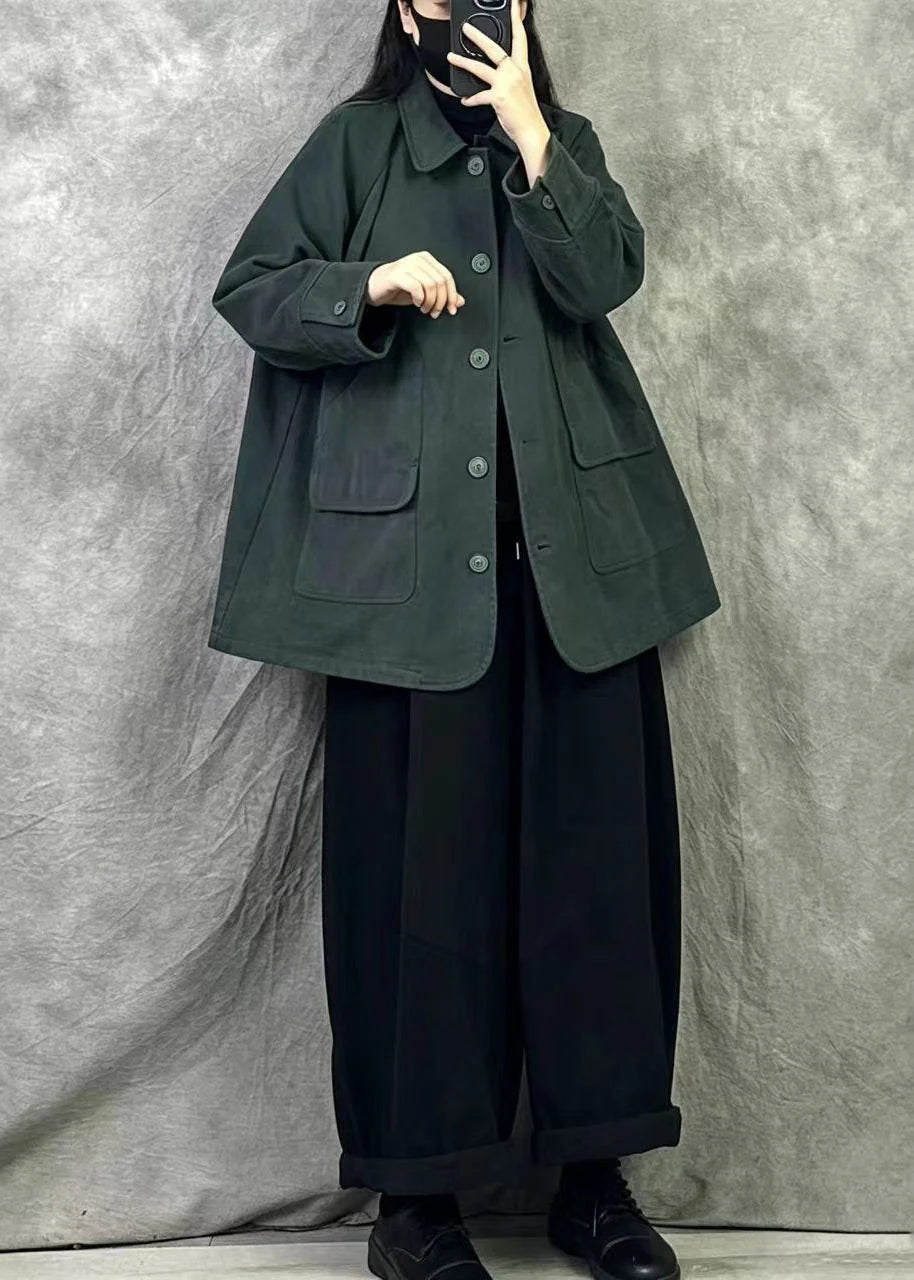 Manteau Femme Automne Coupe Ajustée Poches Oversize 2