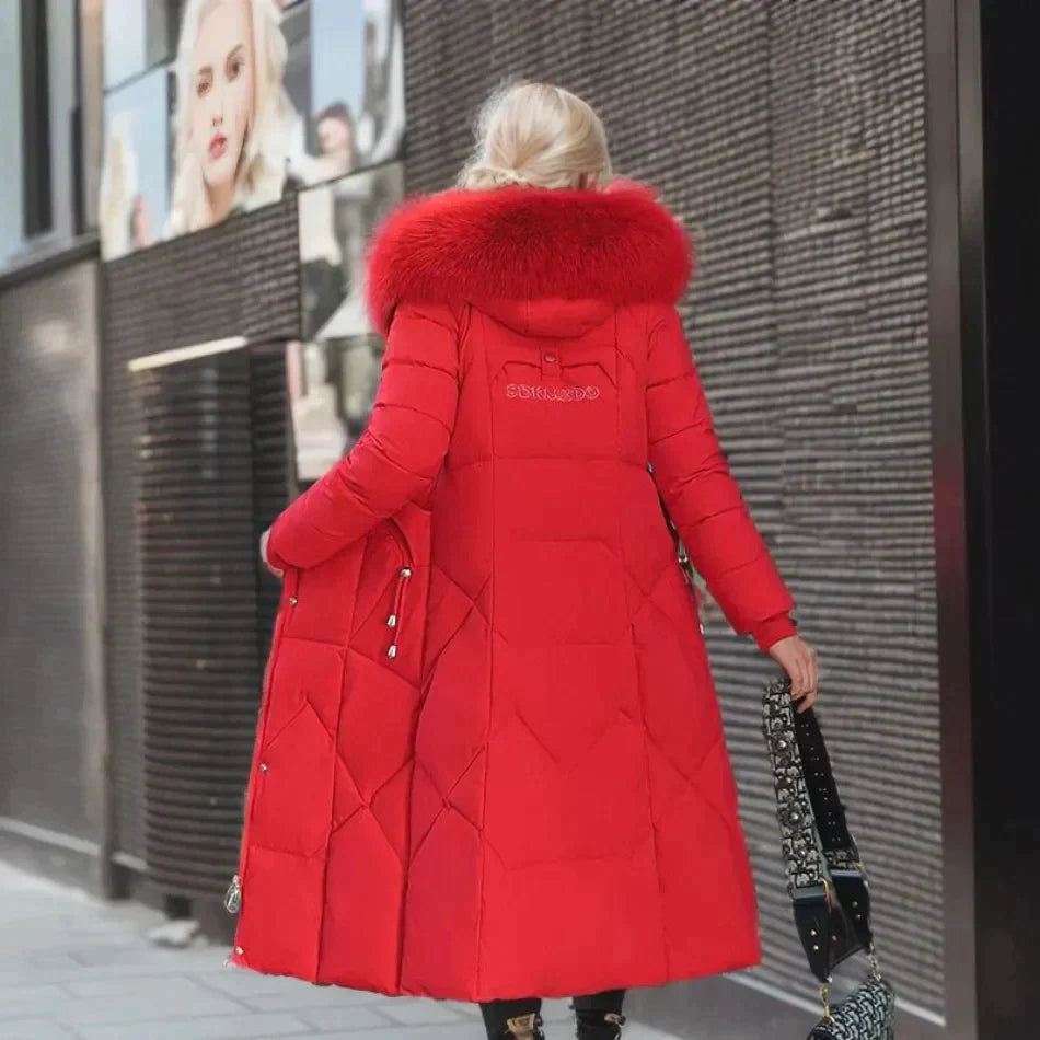 Manteau Femme Chic avec Fausse Fourrure 8