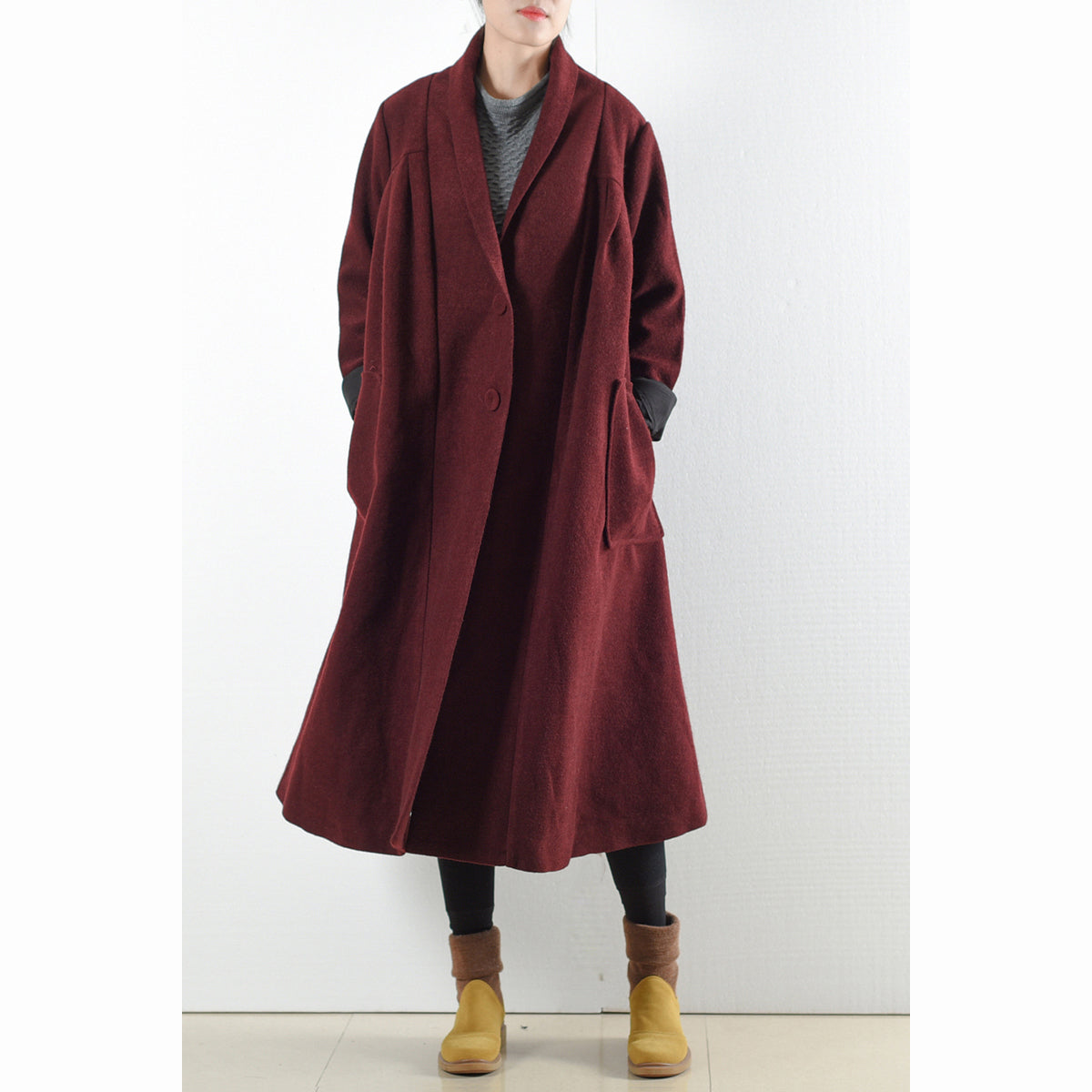 Manteau Femme Trench-Coat d'Hiver Style Classique 1