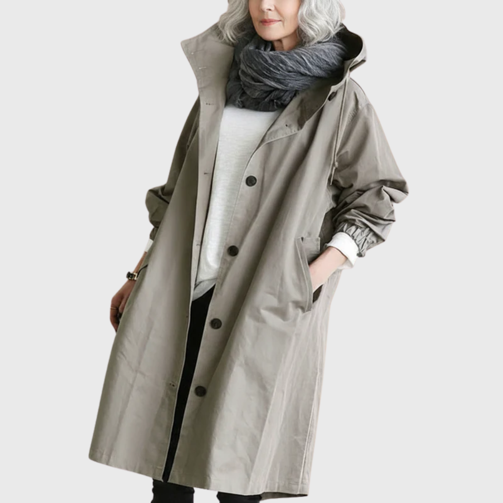 Manteau Femme Trench Imperméable Chic Ajusté 0