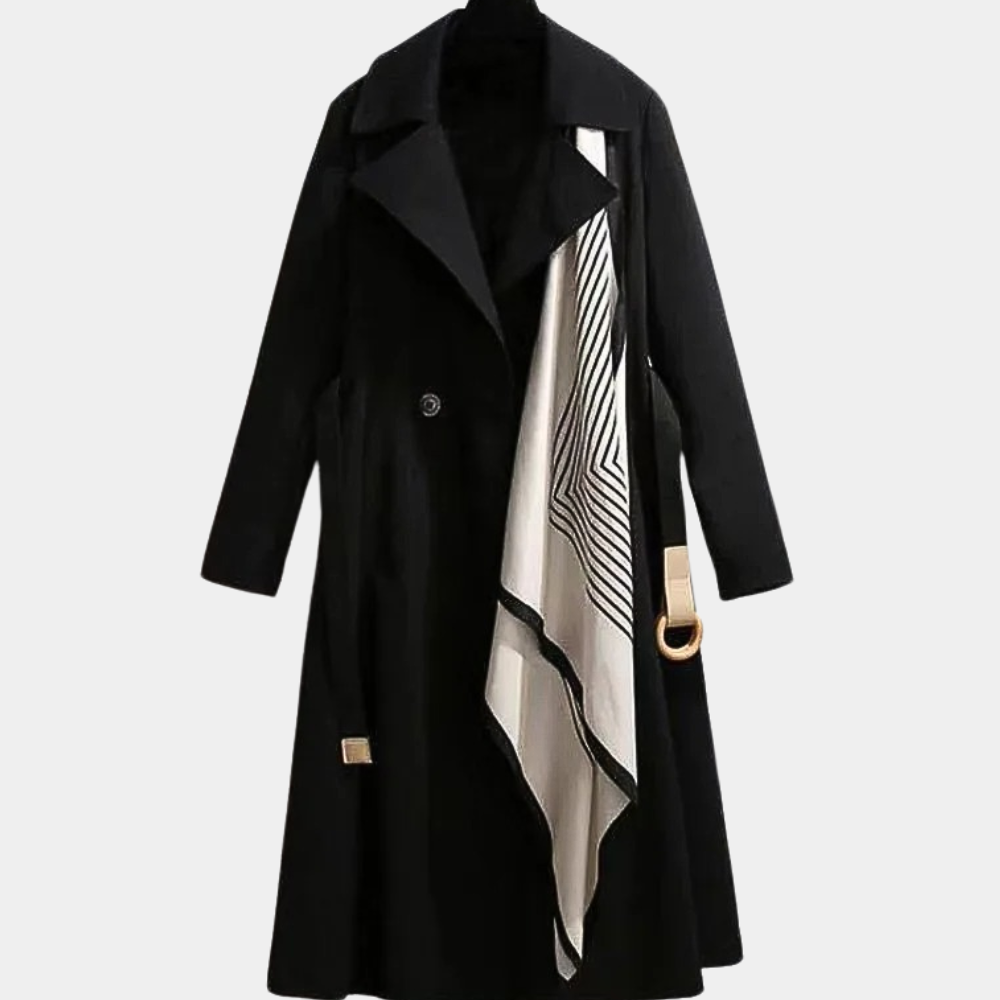 Manteau Femme à Double Boutonnage avec Ceinture 2