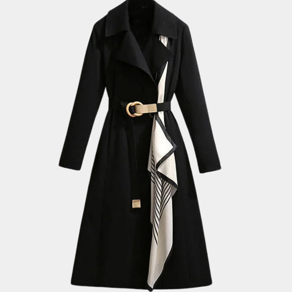 Manteau Femme à Double Boutonnage avec Ceinture 4