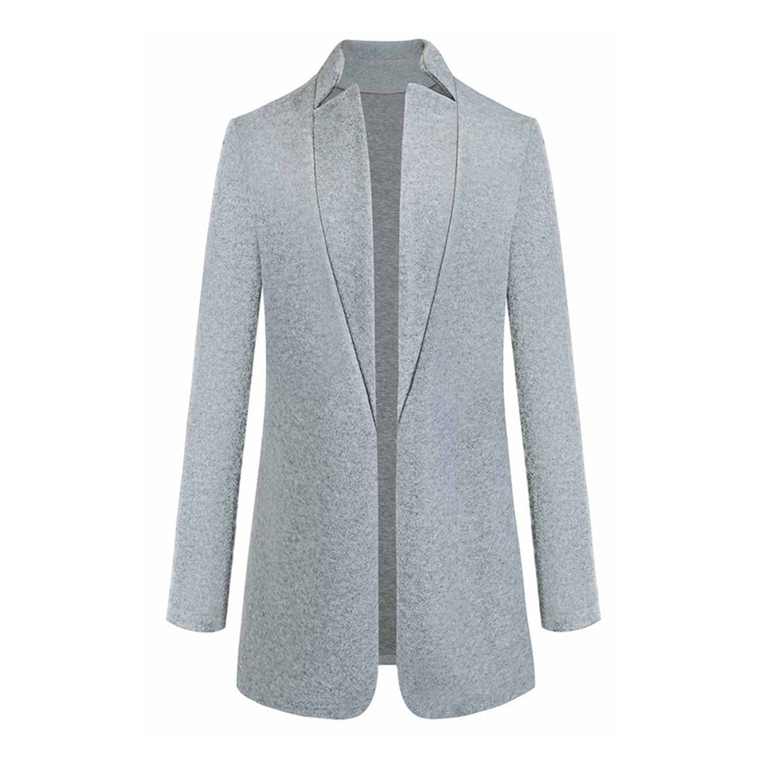 Manteau Hiver Femme Long Classique à Revers 5