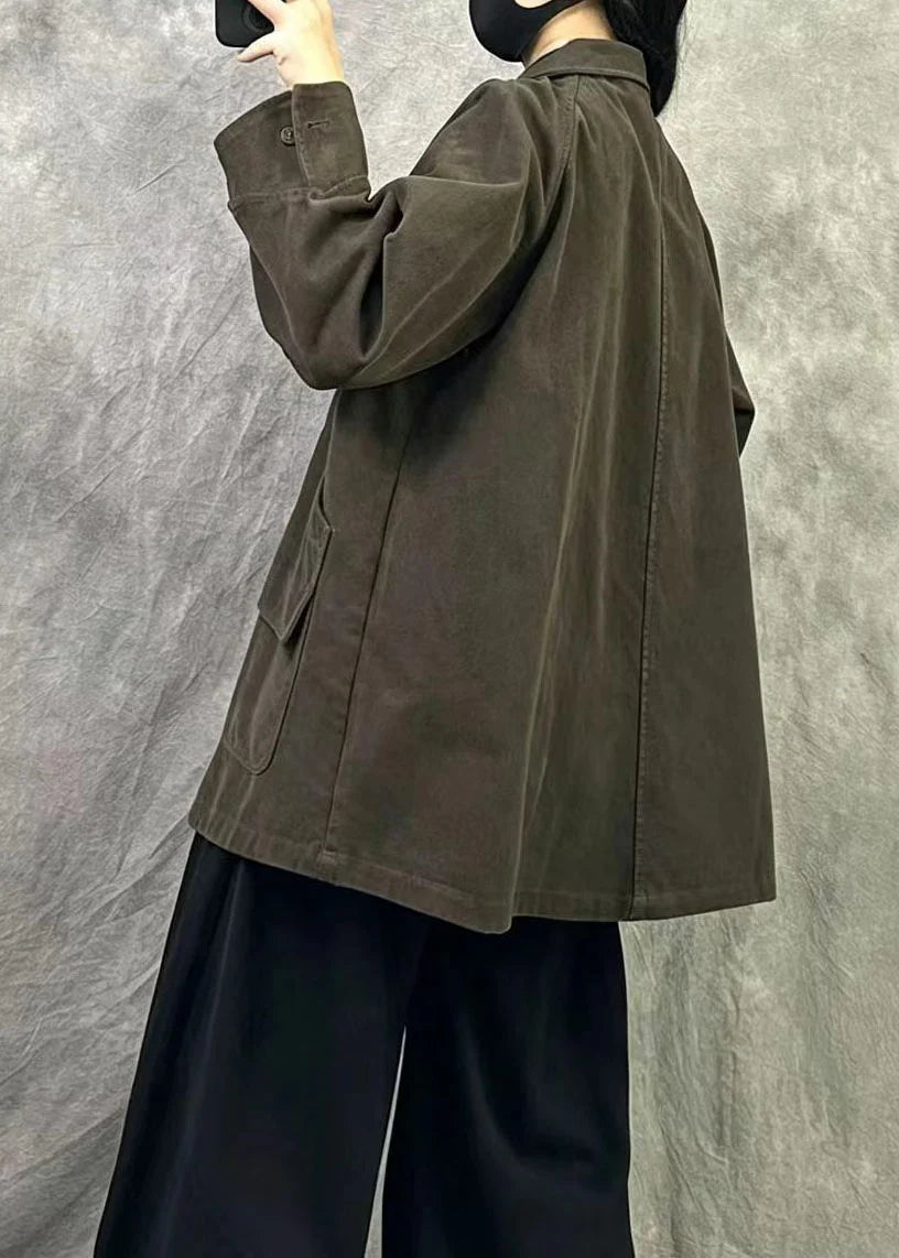 Manteau Hiver Femme Long Patchwork Oversize avec Poches 3