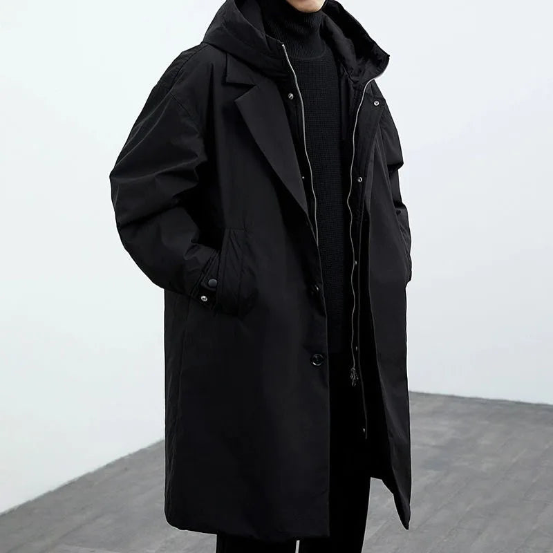 Manteau Homme Hiver à Capuche Décontracté Moderne 6