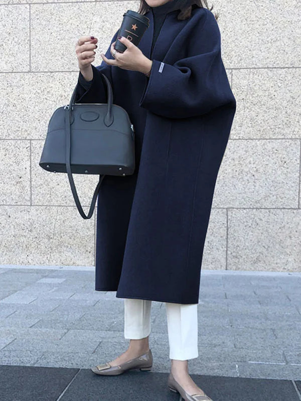 Manteau Long Femme Hiver en Laine Confortable et Moderne 11