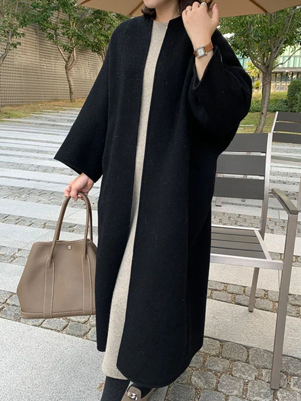 Manteau Long Femme Hiver en Laine Confortable et Moderne 9