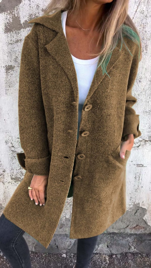 Manteau Long pour Femme au Design Classique 11