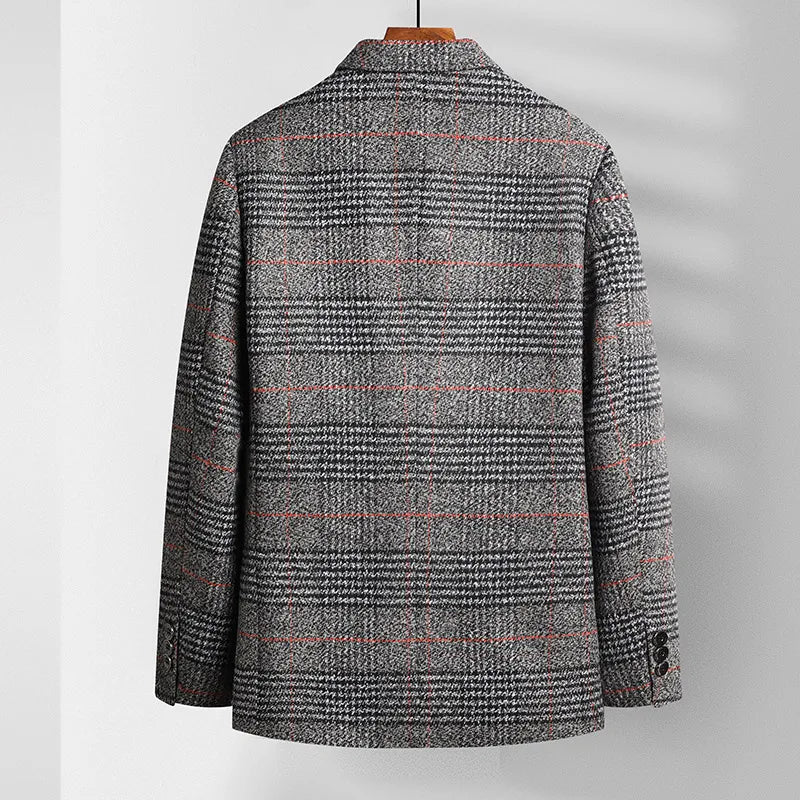 Manteau Sport à Carreaux pour Homme Moderne 4