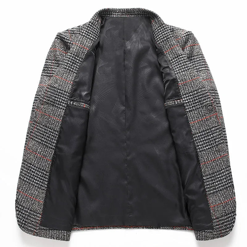 Manteau Sport à Carreaux pour Homme Moderne 5