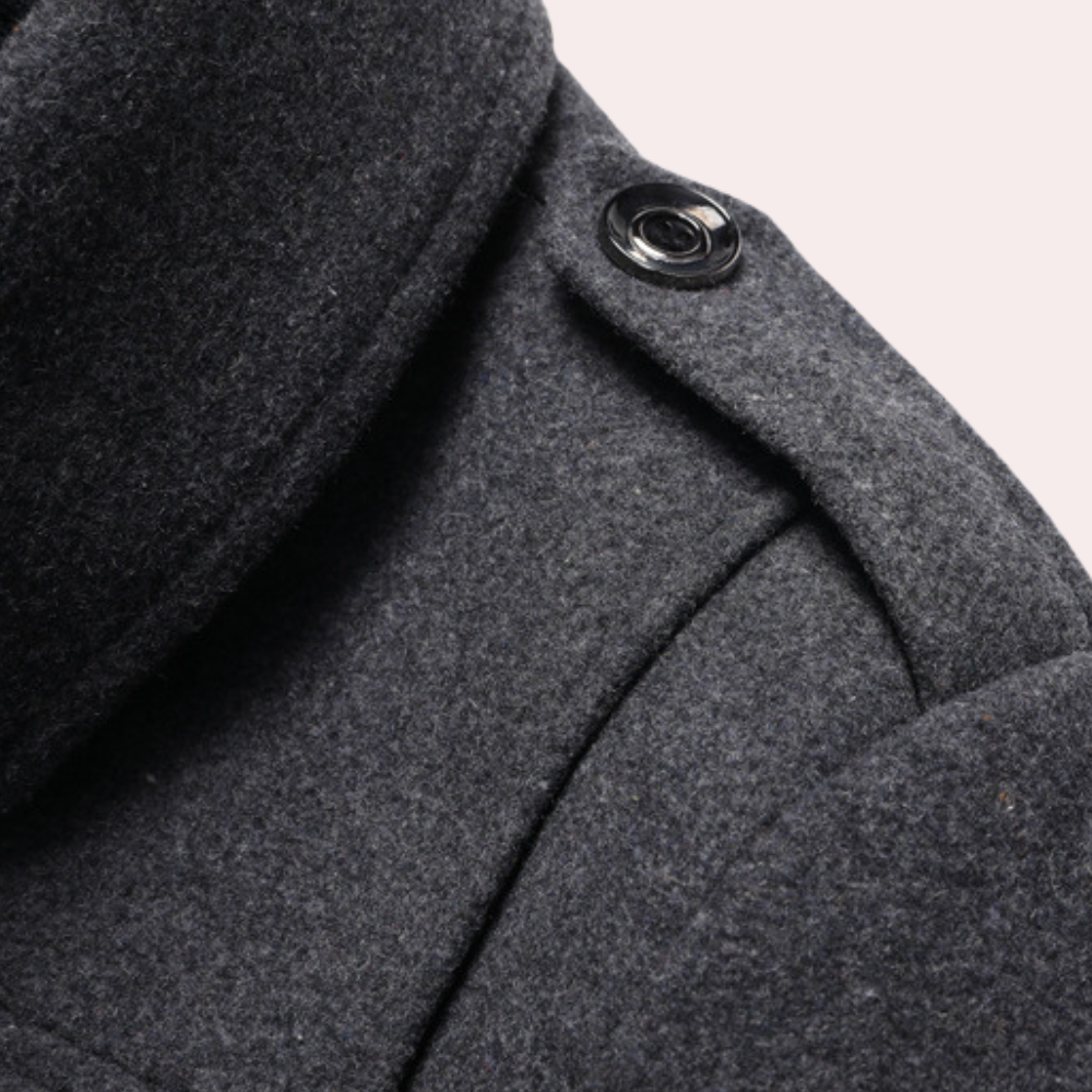 Manteau d'Hiver Homme Tweed À Deux Pièces Ajusté 1