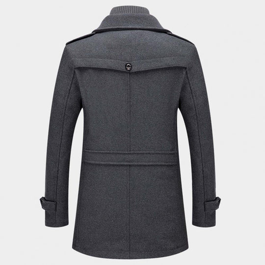 Manteau d'Hiver Homme Tweed À Deux Pièces Ajusté 7