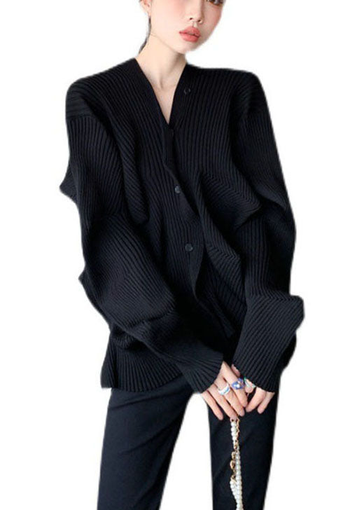 Manteau d'automne Ajusté avec Col en V 4
