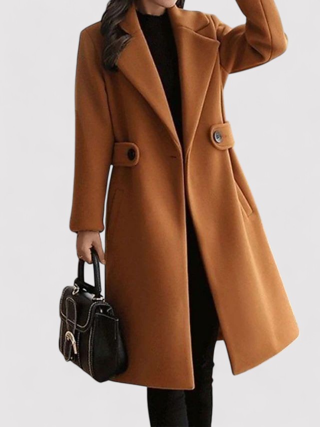 Manteau d'hiver Femme avec Ceinture Étroit 1
