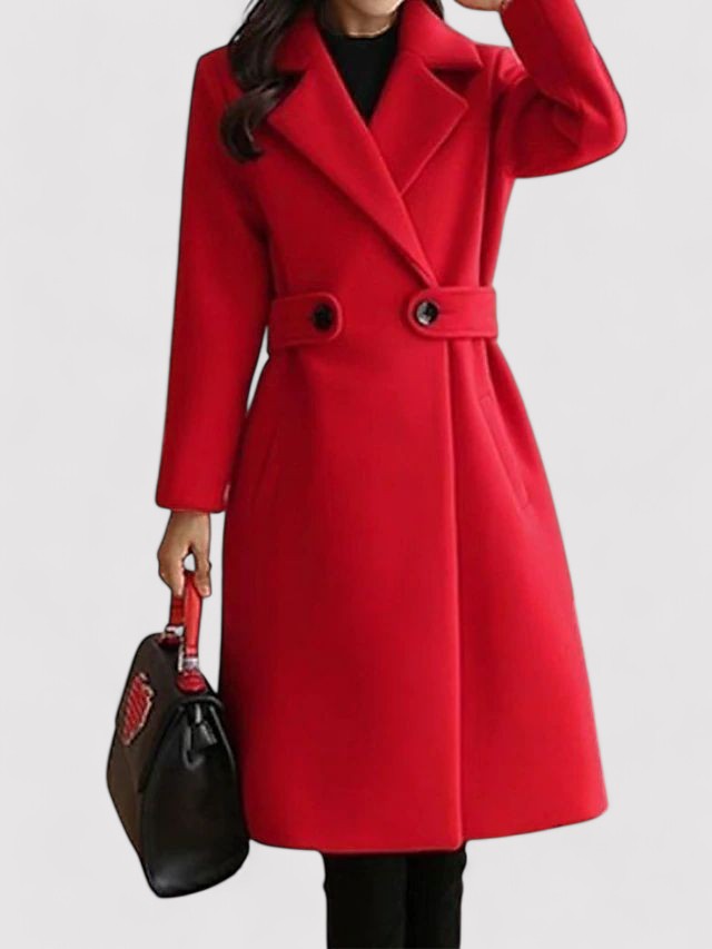 Manteau d'hiver Femme avec Ceinture Étroit 2