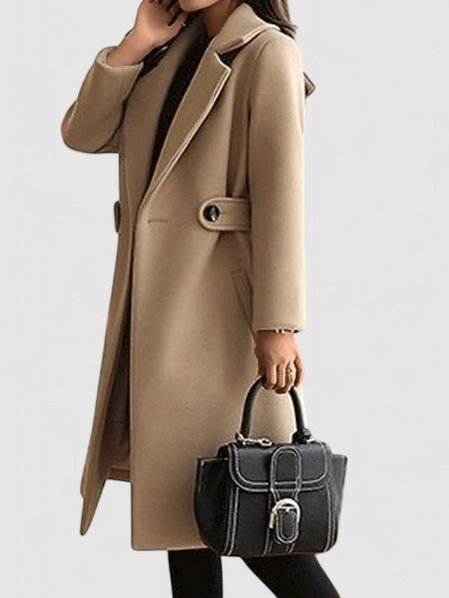 Manteau d'hiver Femme avec Ceinture Étroit 3