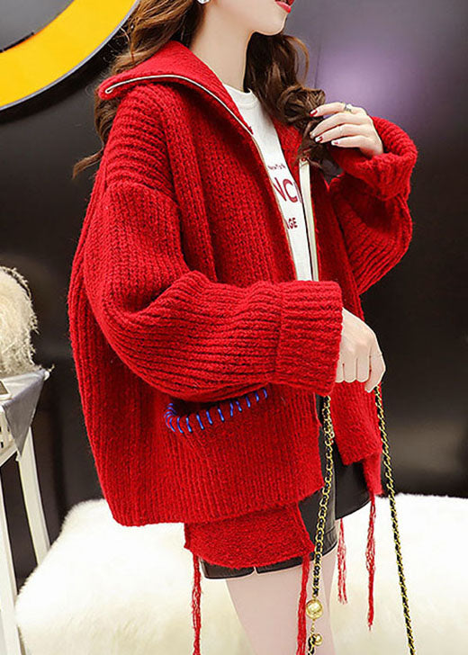 Manteau d'hiver Tricoté Asymétrique 1