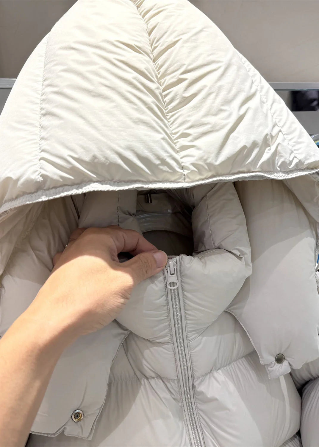 Manteau d'hiver ample à capuche pour femme 2