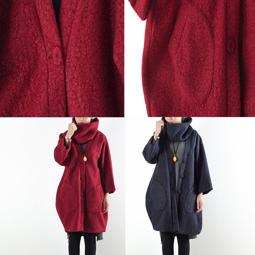 Manteau d'hiver femme coupe ample à capuche grande taille 4