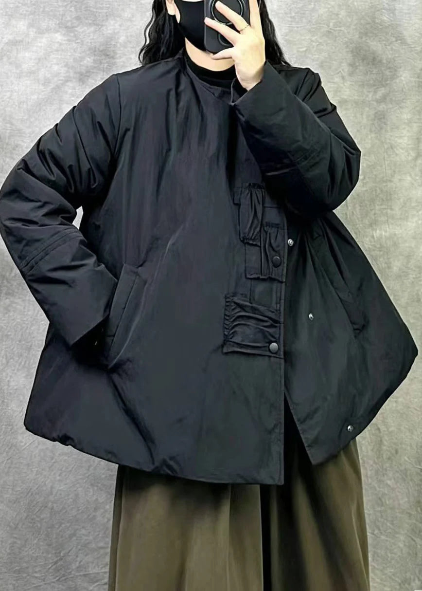 Manteau d'hiver femme coupe trapèze oversize 2
