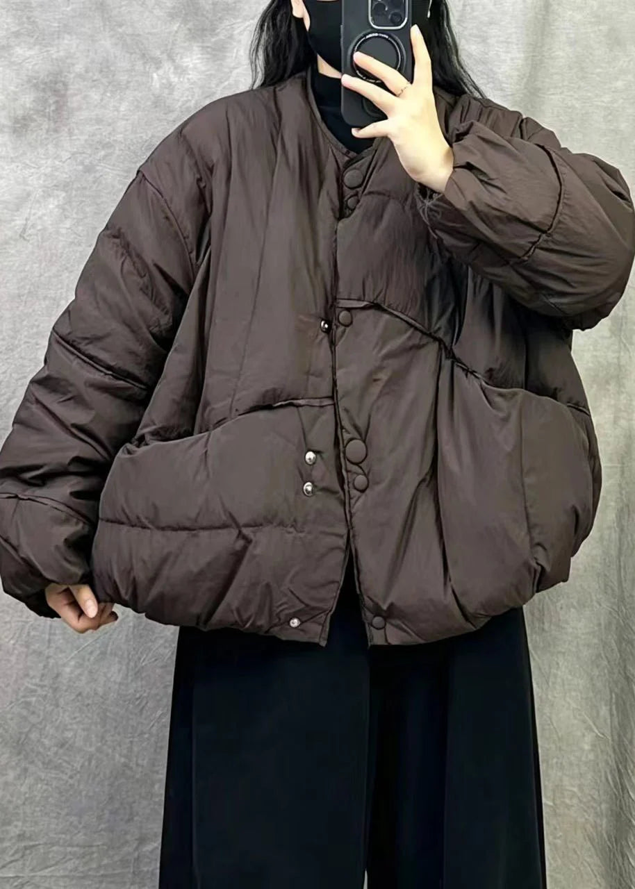 Manteau d'hiver oversize pour femme coupe ample 2
