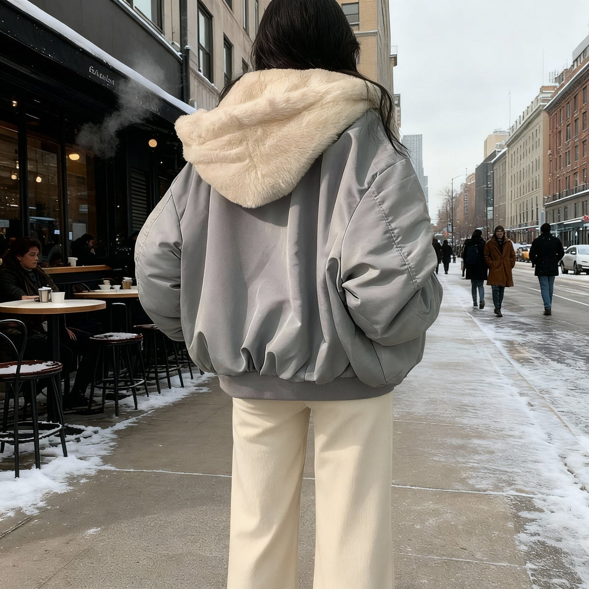Manteau d'hiver surdimensionné pour femme 2