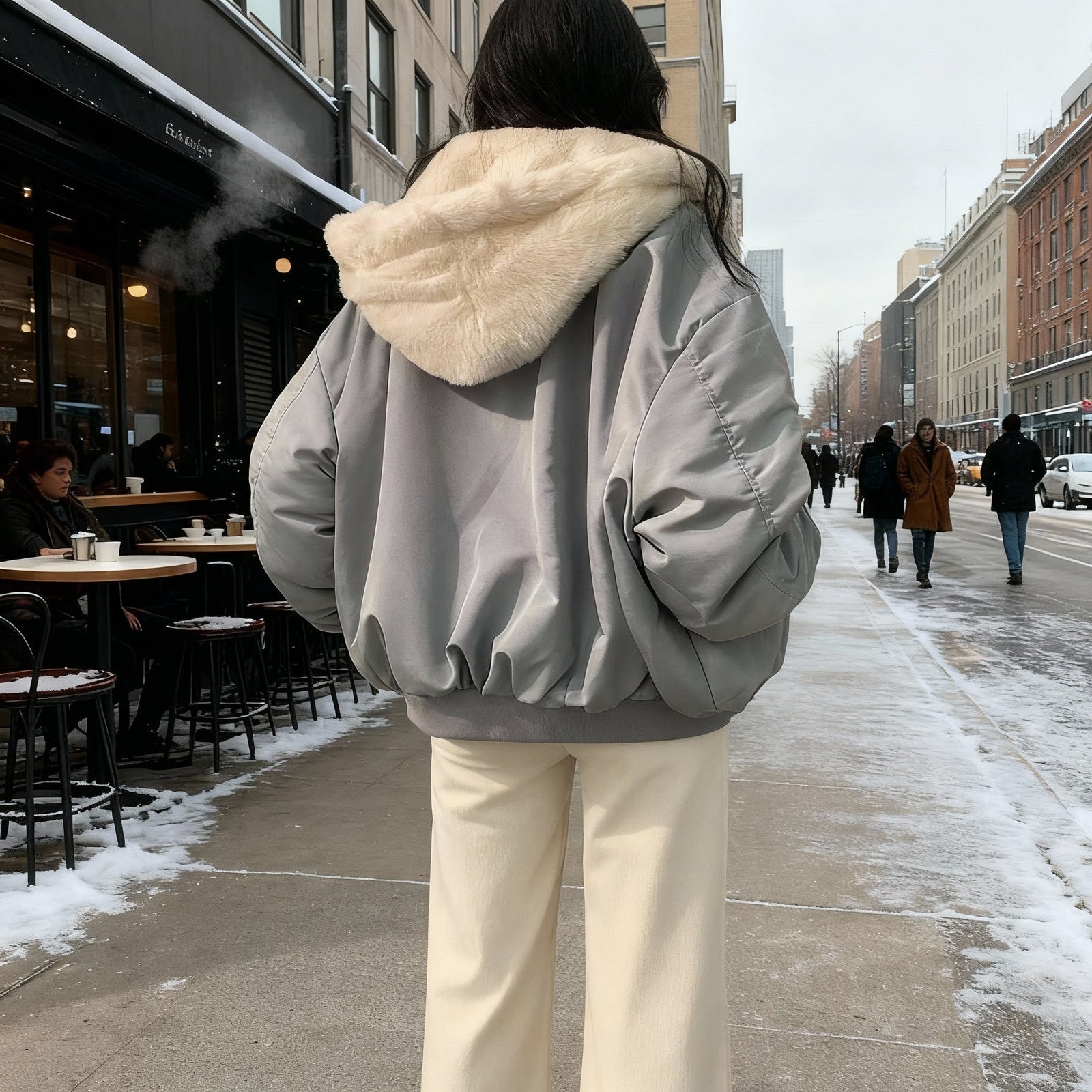 Manteau d'hiver surdimensionné pour femme 2