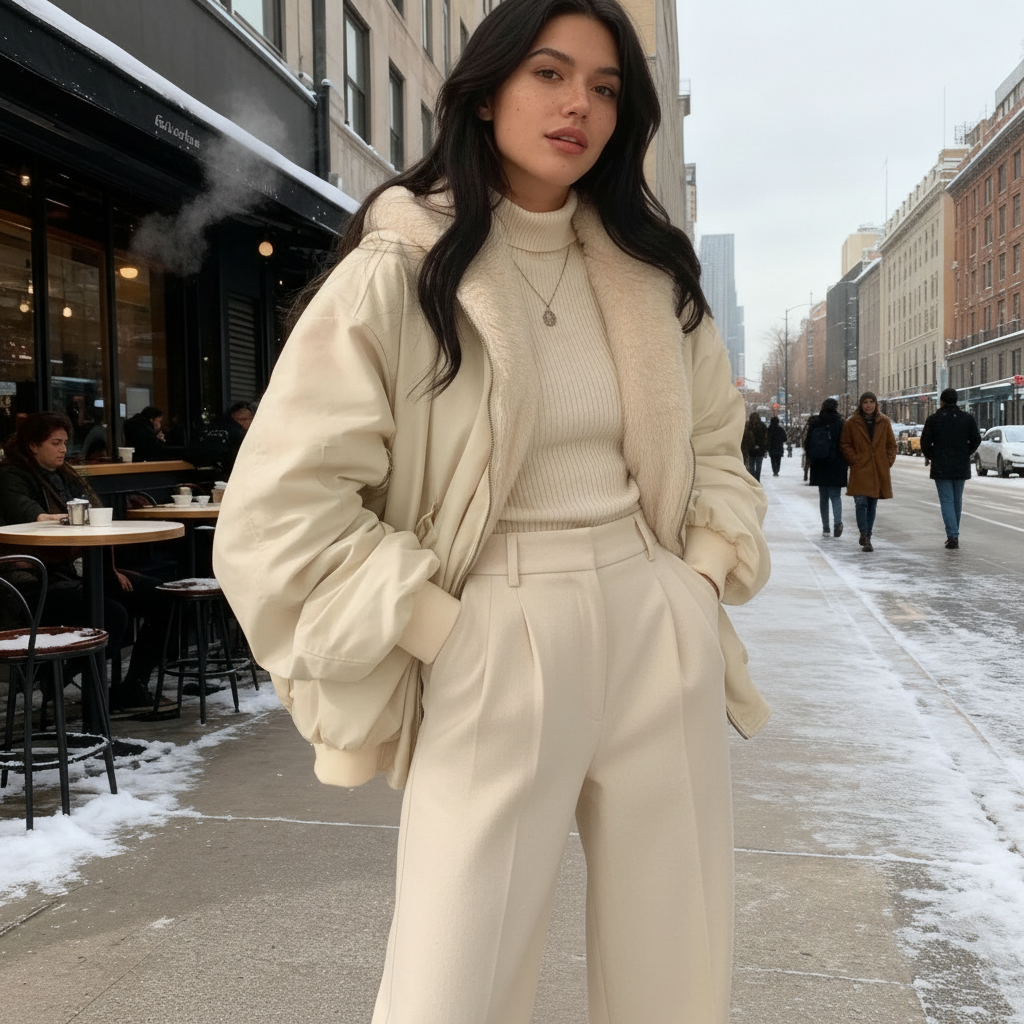 Manteau d'hiver surdimensionné pour femme 4