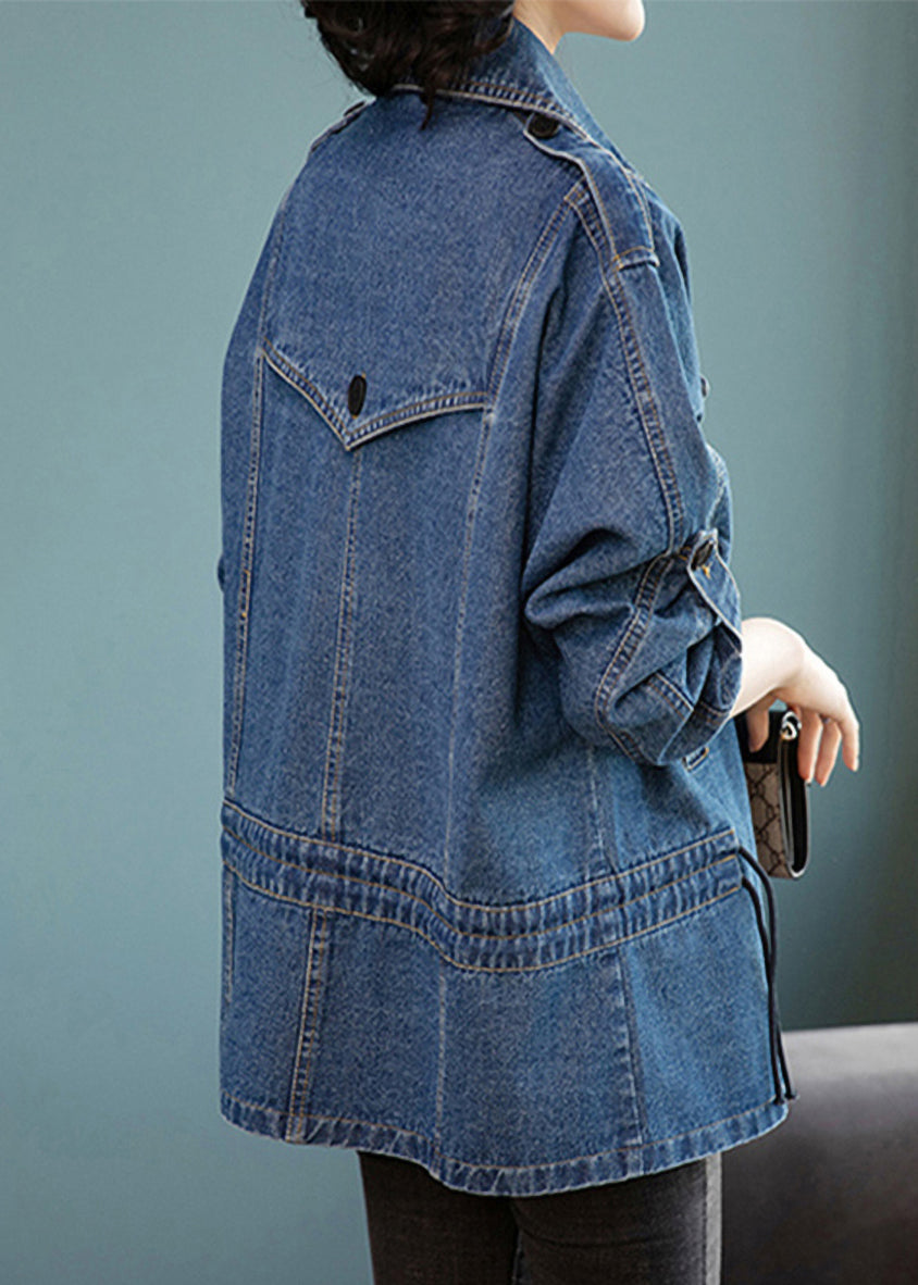 Manteau en Denim Femme Style Patchwork 2