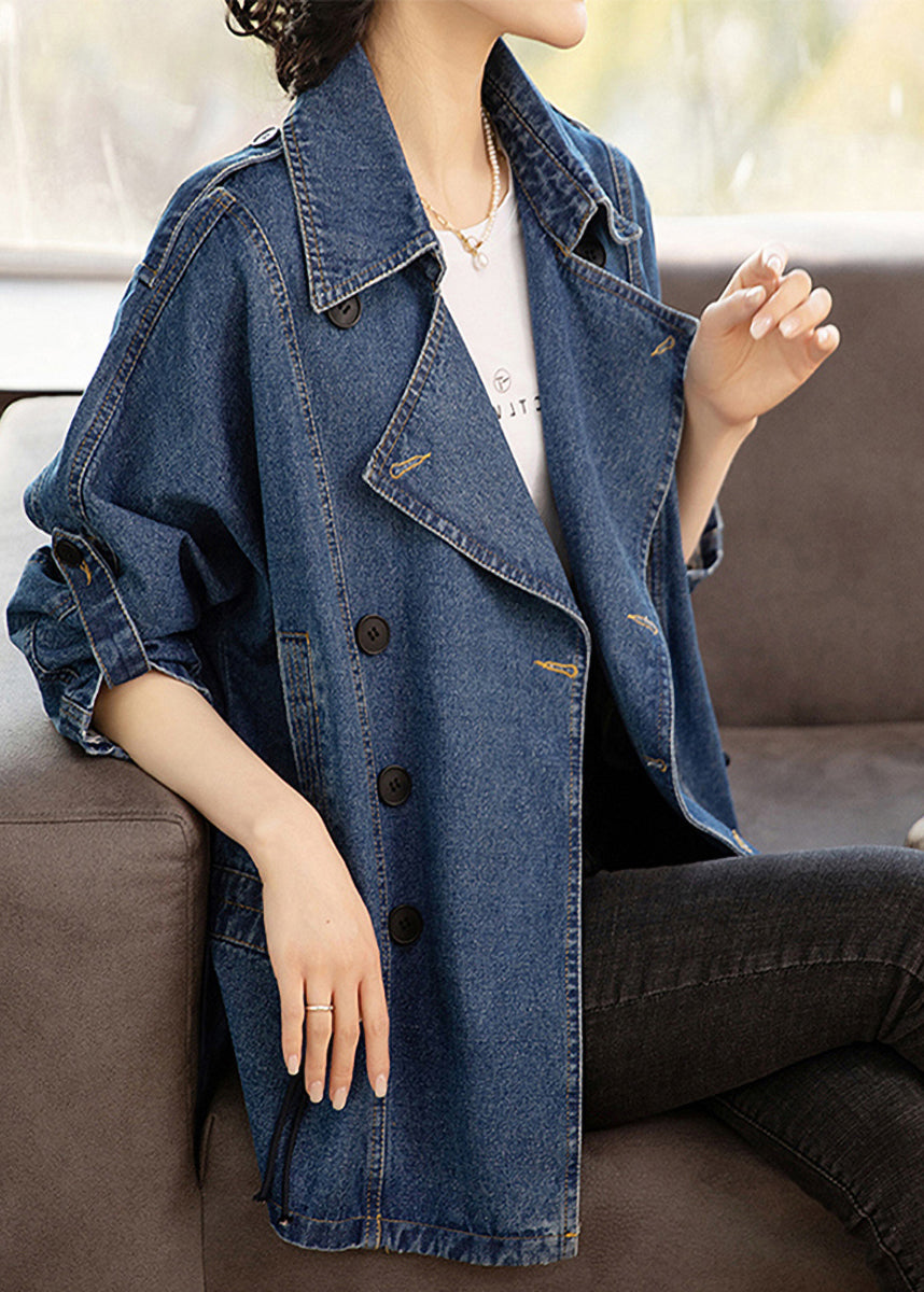 Manteau en Denim Femme Style Patchwork 4