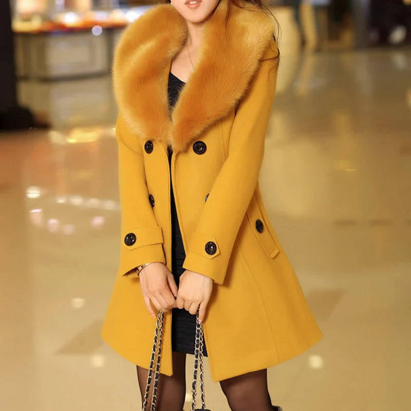 Manteau en Fourrure Femme Chic Long Design Intemporel 11