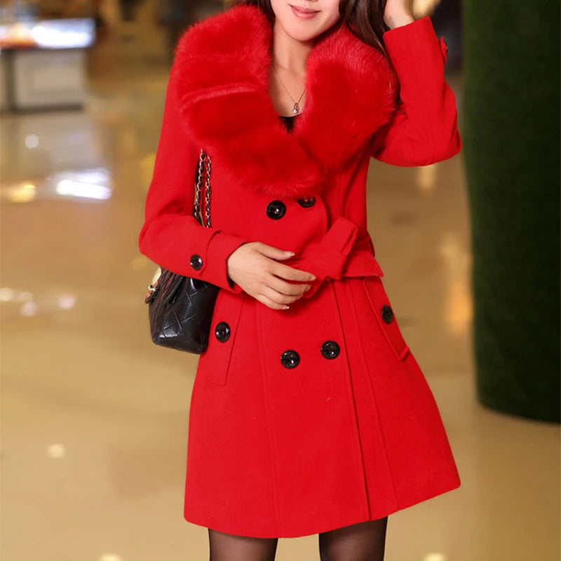 Manteau en Fourrure Femme Chic Long Design Intemporel 9