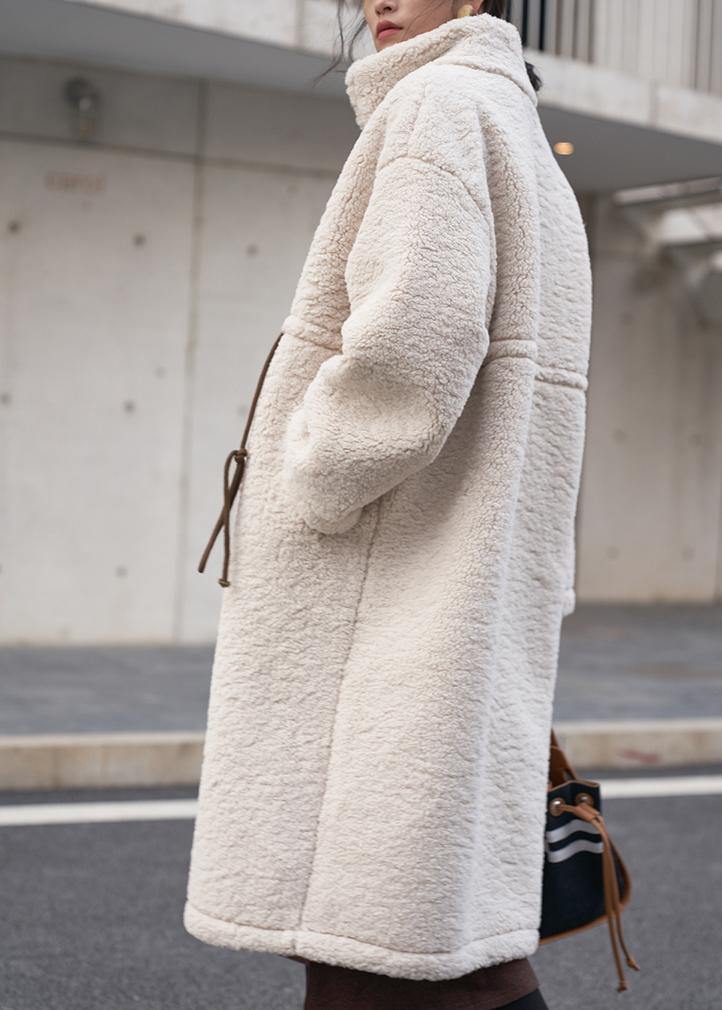 Manteau en Laine pour Femmes Grande Taille à Col Montant 3