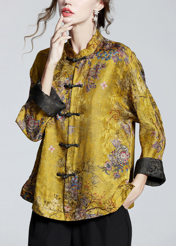 Manteau en Soie à Col Montant pour Femme 1