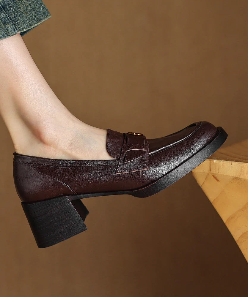 Mocassins Femme à Semelle Épaisse Style Moderne 1