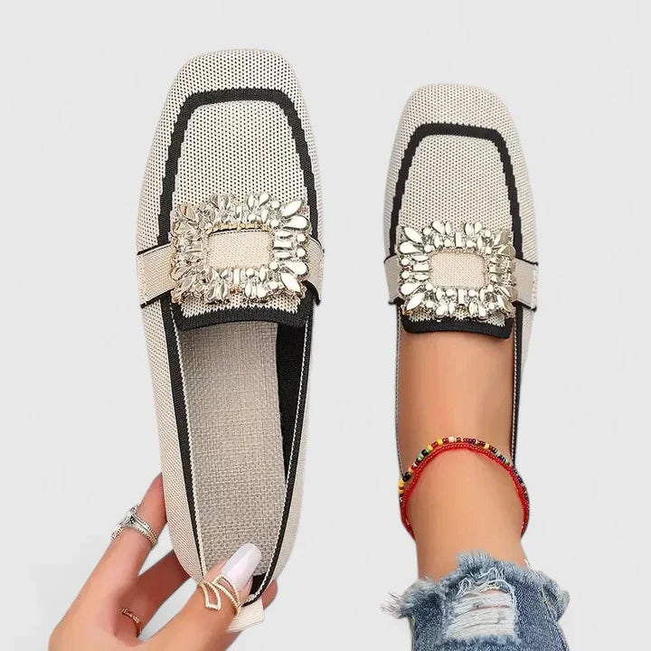 Mocassins à enfiler pour femmes avec détails décoratifs 0