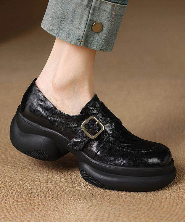 Mocassins à plateforme pour femmes style contemporain 0