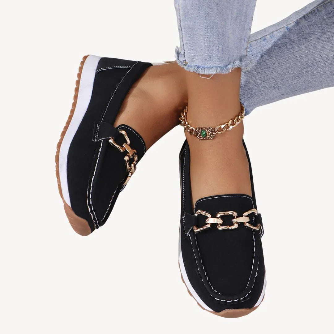 Mocassins pour Femmes Chic avec Détail Chaîne 1
