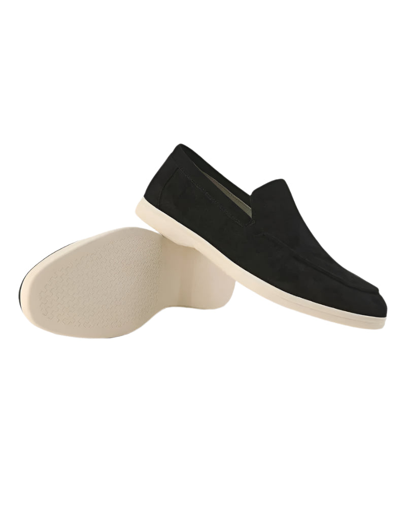 Mocassins pour Femmes en Suède Beige Confortables 0