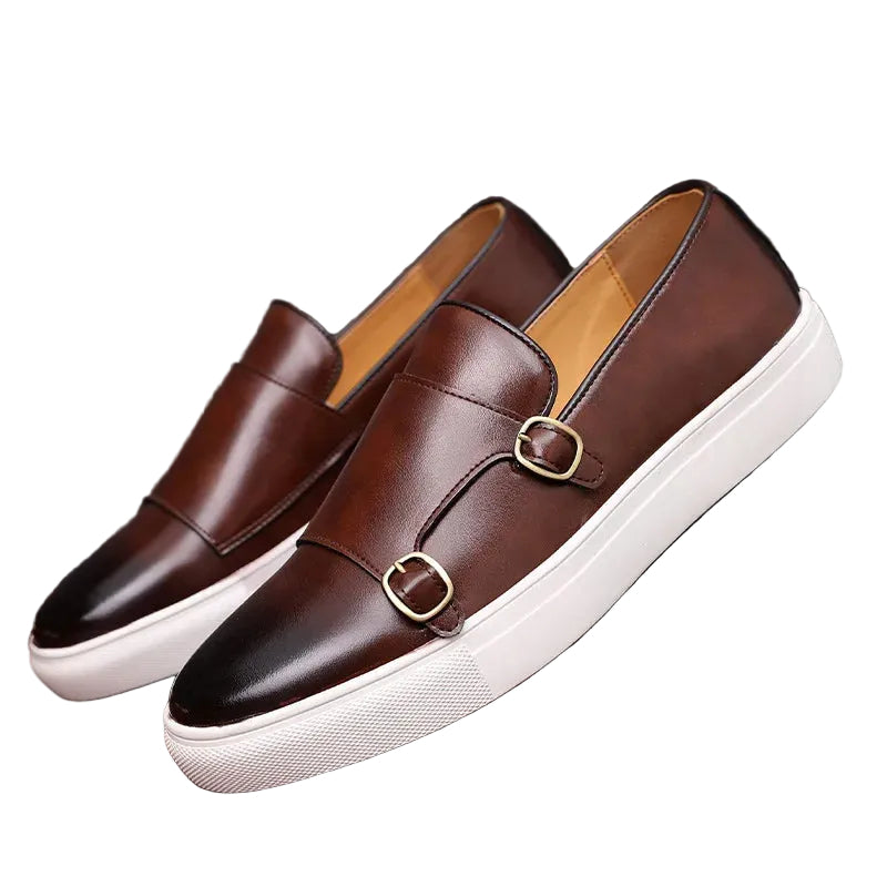 Mocassins pour hommes avec doubles boucles 0