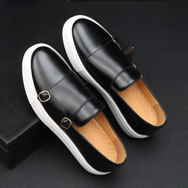 Mocassins pour hommes avec doubles boucles 1