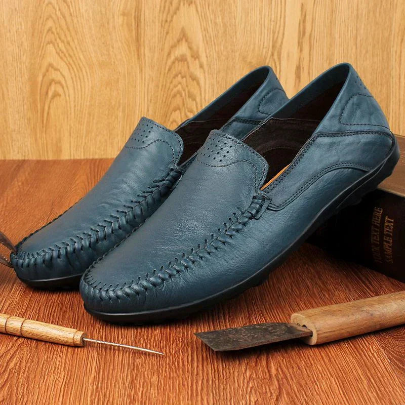 Mocassins pour hommes en cuir italien 1