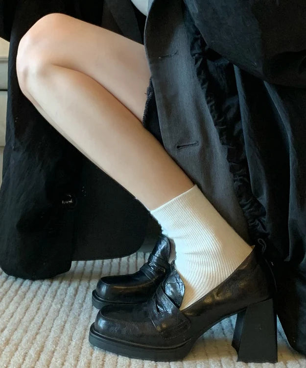 Mocassins pour hommes style classique avec talon épais 1