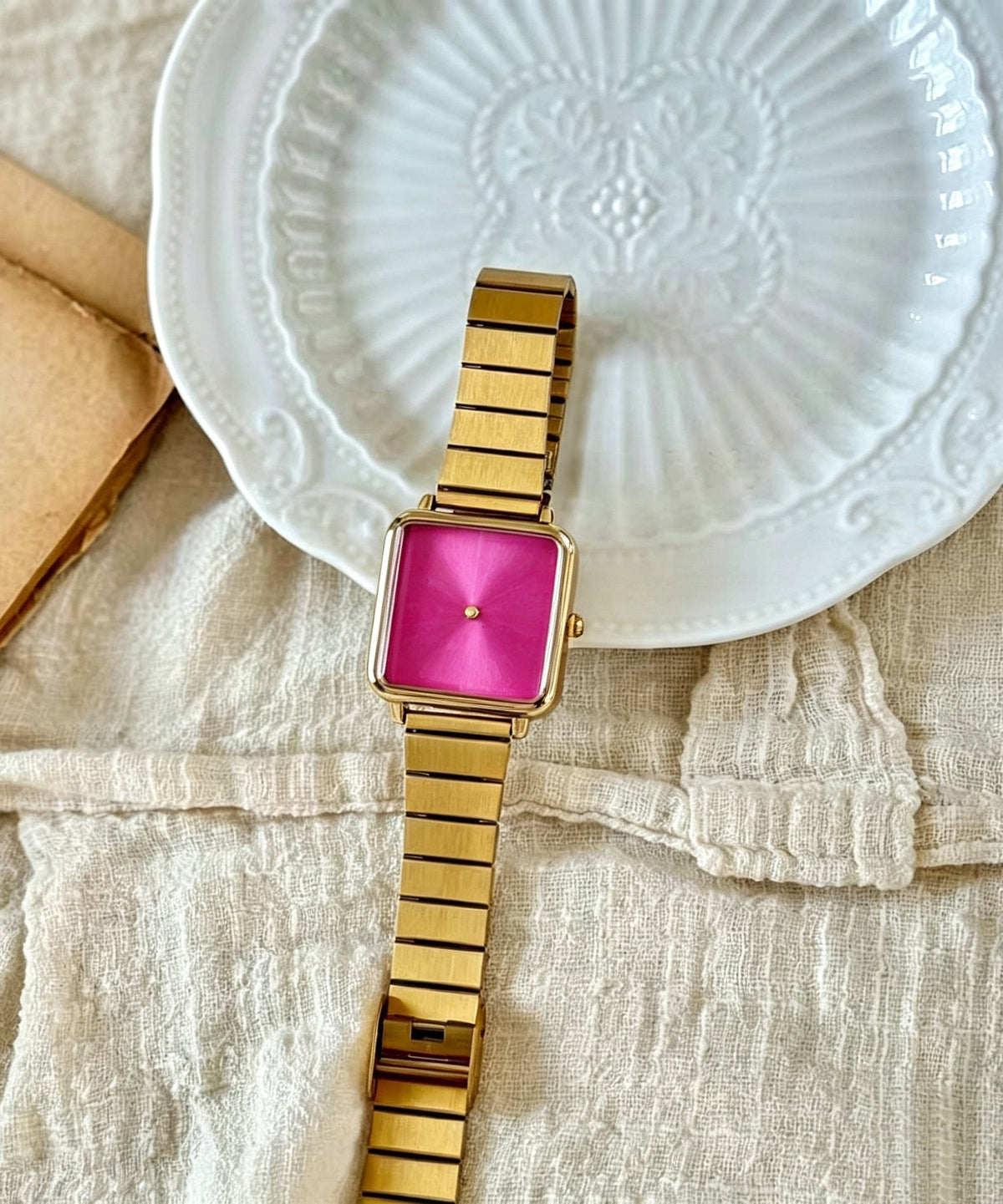 Montre Homme Style Minimaliste avec Bracelet en Bambou et Alliage Métallique 1
