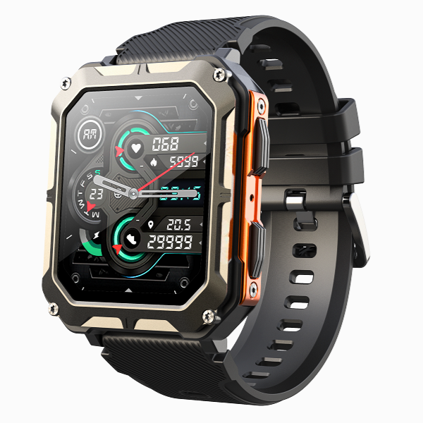 Montre Intelligente Robuste pour Hommes avec Suivi de Condition Physique 0