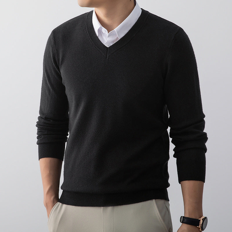 Pull V-Neck pour Hommes Style Décontracté