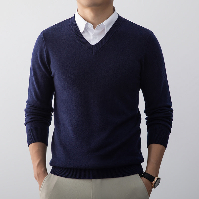 Pull V-Neck pour Hommes Style Décontracté