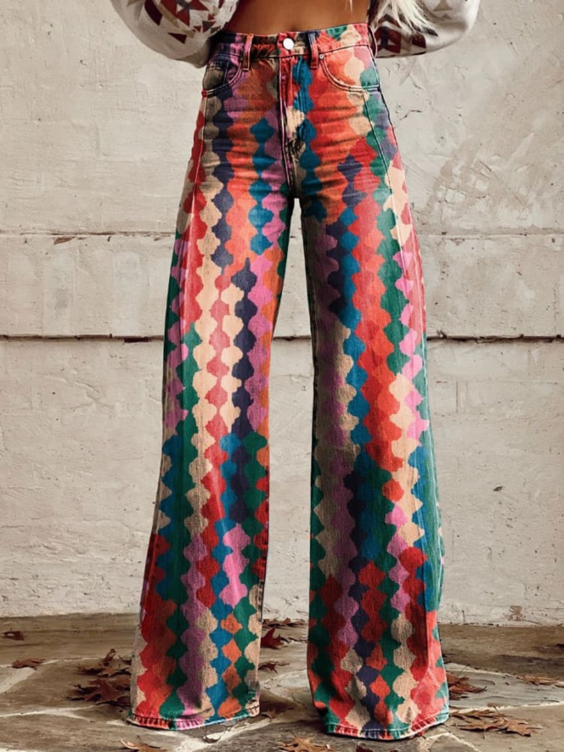 Pantalon Bohème Large pour Femmes 1